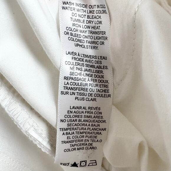 Frame Denim Le Garcon Distressed Jeans White Boyfriend Mid Rise Cotton Size 26 - Picture 9 of 13